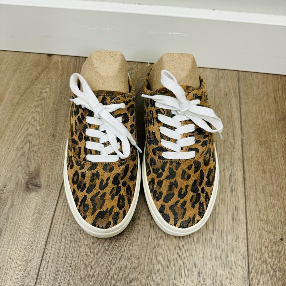 Lucky Brand Talani Cheetah Print platform Slip On Sneaker - Size 6 - Picture 3 of 10